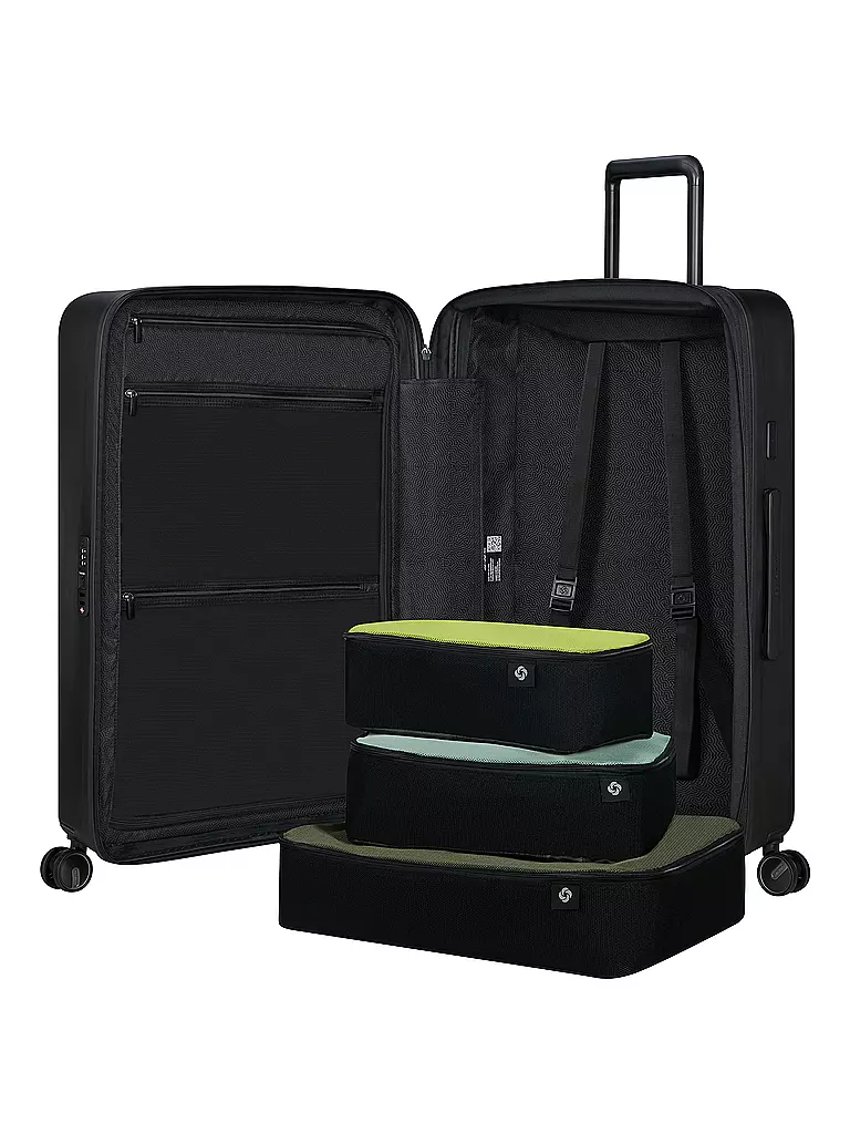 SAMSONITE Trolley  RESTACKD SPINNER 75cm erweiterbar black schwarz