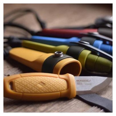 KIT COUTEAU   ALLUME FEU MORAKNIV ELDRIS KIT JAUNE