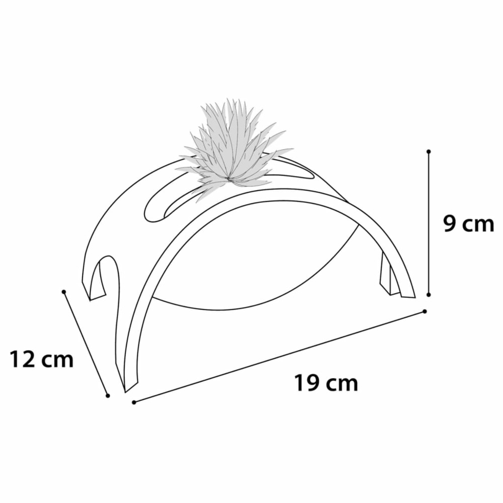 Jouet pour chats crazy bridge 19x12x9 cm blanc