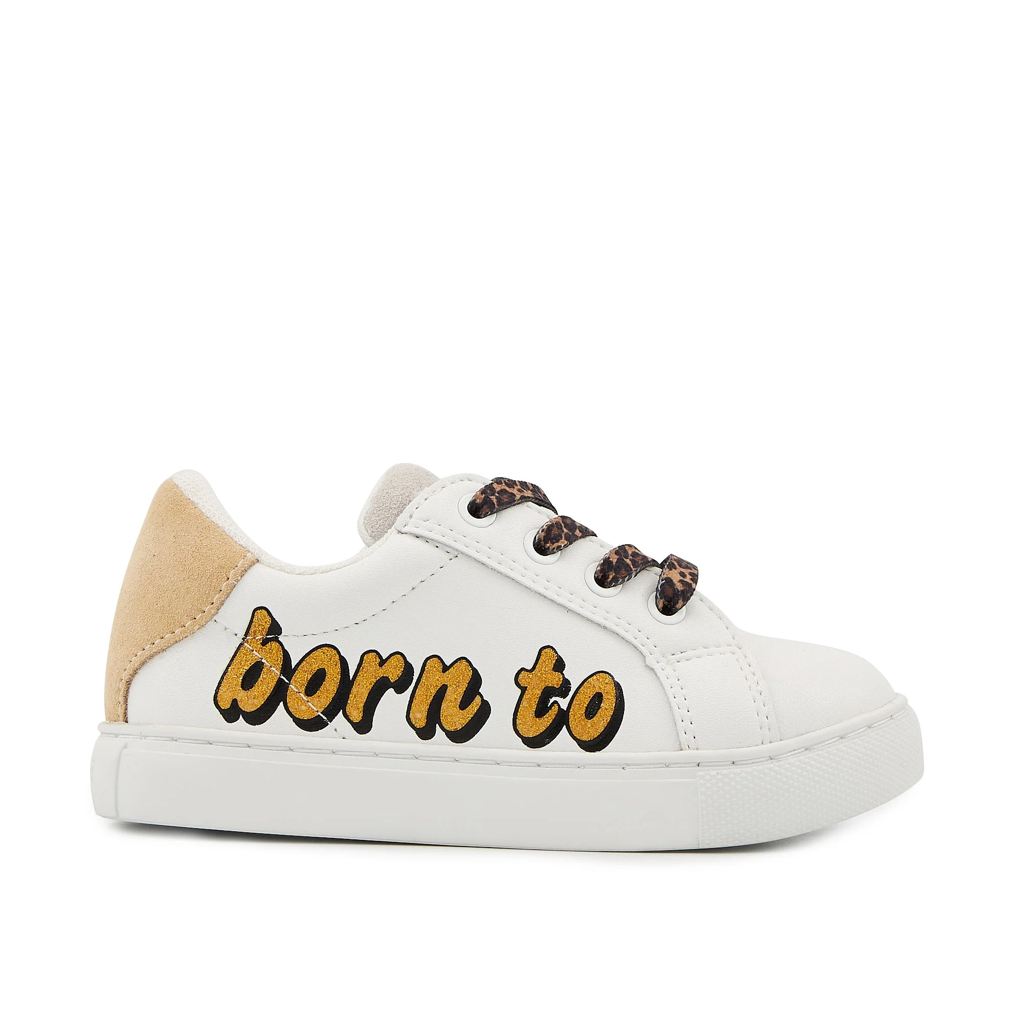 MINI SIMONE BORN TO BE CUTE - Sneakers en cuir | Blanc