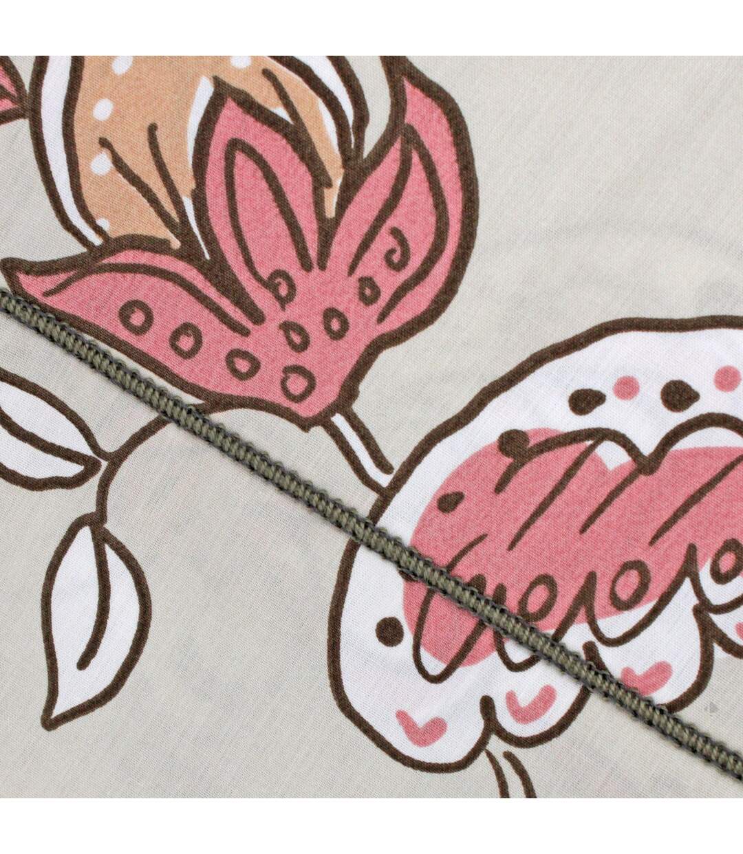 Drap plat 280x325 cm percale coton SANTAL beige melba
