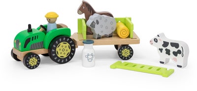 VIGA Farm Traktor med Tilhenger