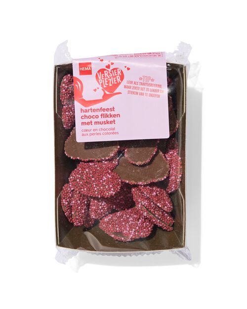 décoration pour gâteau - pastilles choco coeurs avec perles de sucre 150g