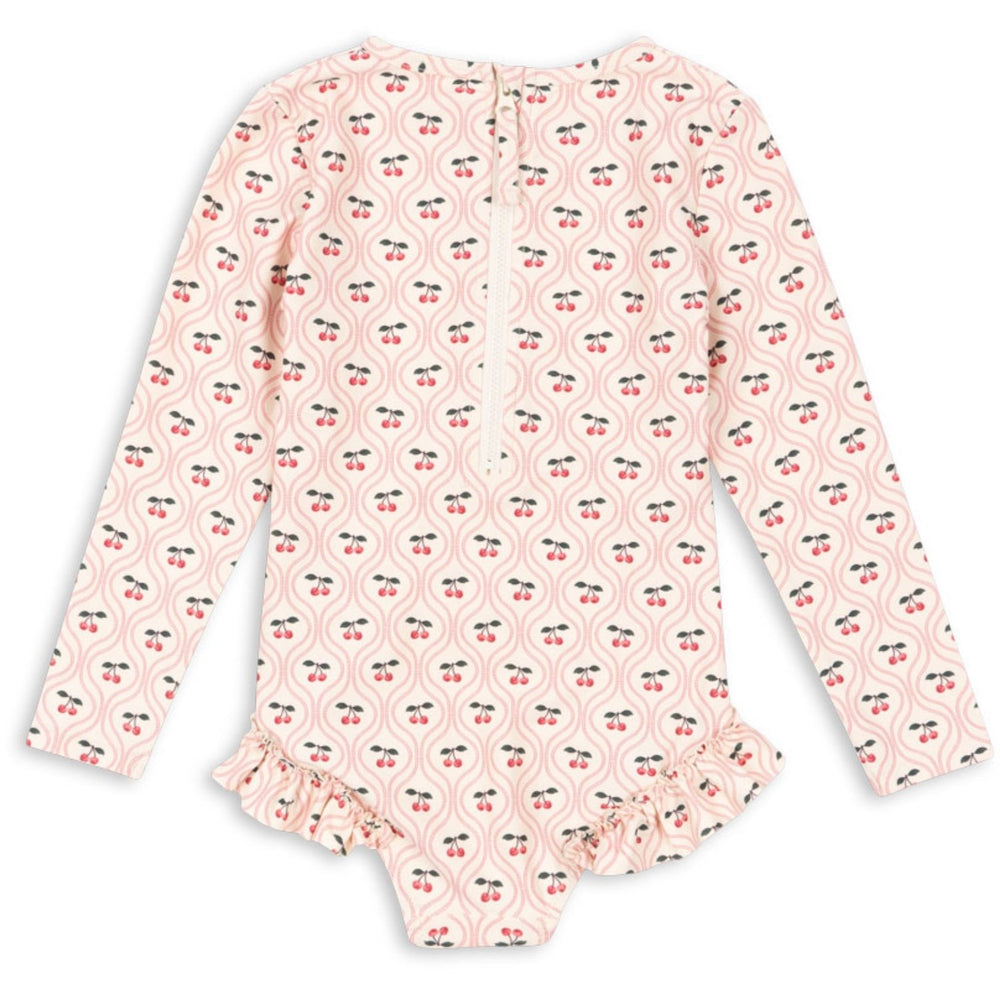 Køb Konges Sløjd Cherry Pink Motif Merle Ls Badedragt Grs