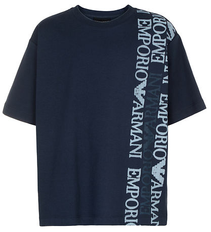 Emporio Armani T-shirt - Blåck Iris m. Print