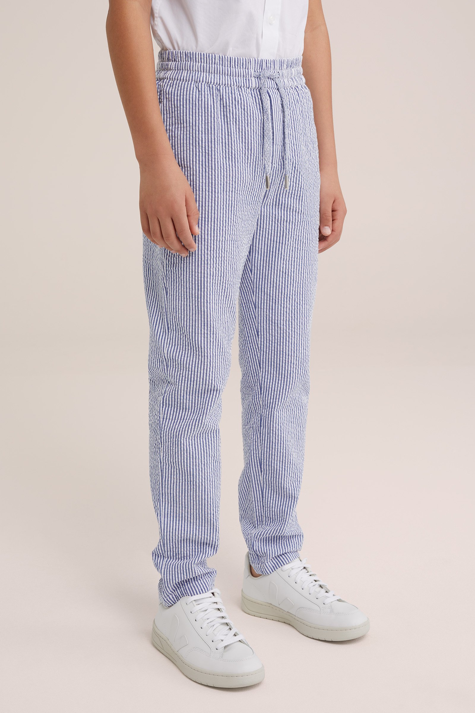Jongens pantalon met dessin WE Fashion Blauw