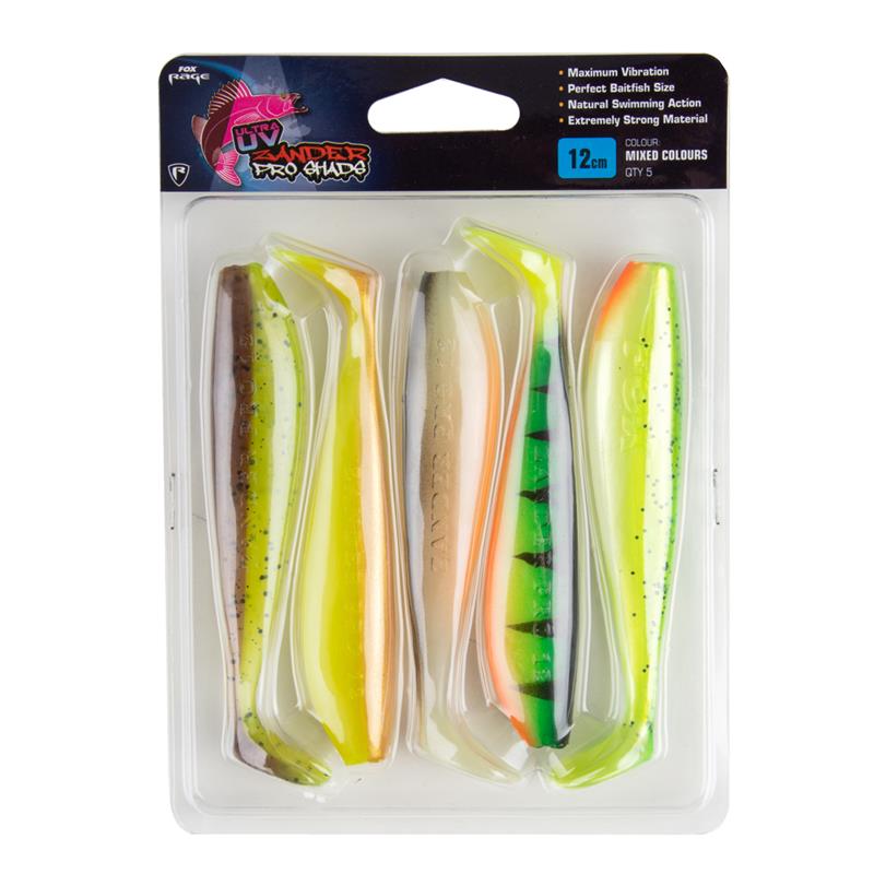 Kit Leurres Souples Fox Rage Zander Pro Shad Mixed Colour Pack