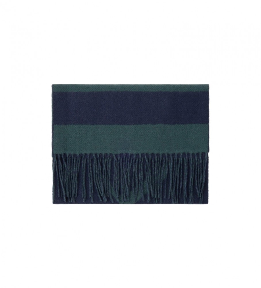 Cachecol abstrato Hackett Heritage azul marinho