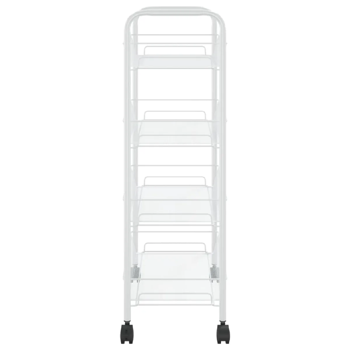 vidaXL Chariot de cuisine - Blanc