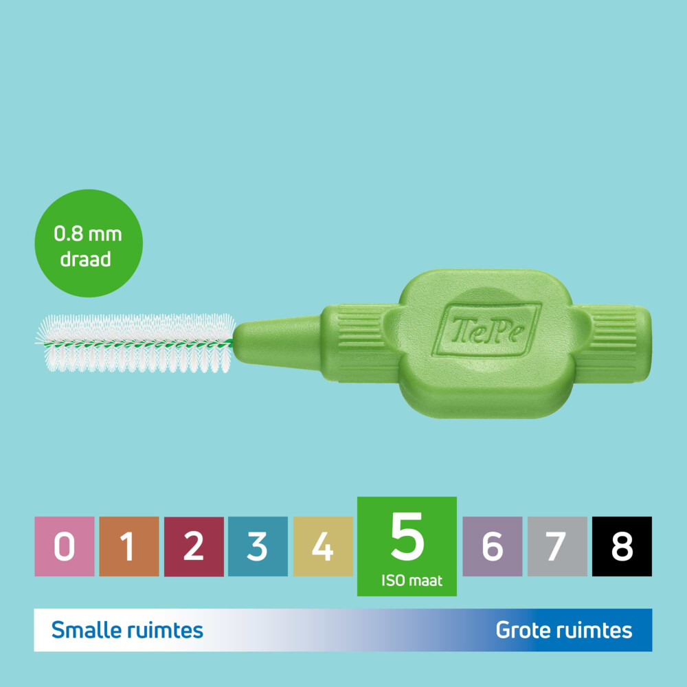 TePe Interdentale Ragers Original 0,8 mm Groen6 stuks