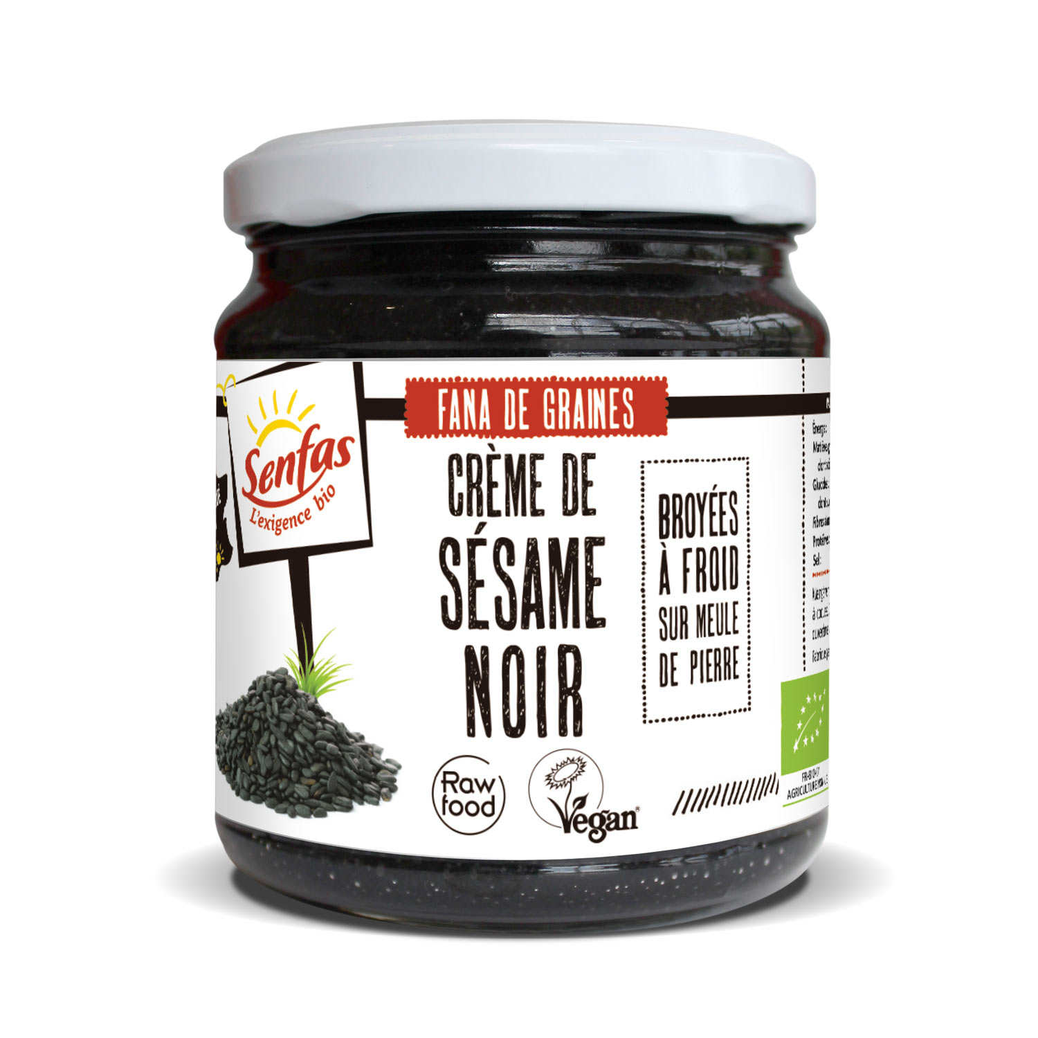 Crème de sésame noir bio