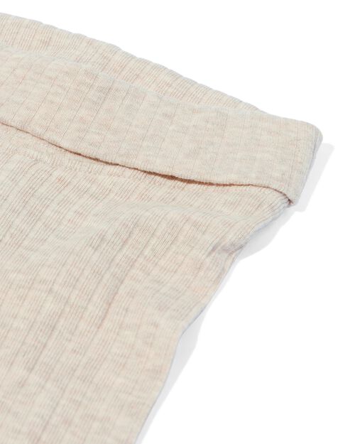 legging évolutif côtelé nouveau-né avec bambou sable