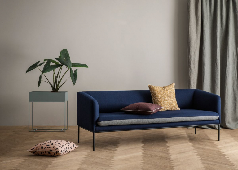 Ferm Living Turn Sofa bank Wool 2-zits hallingdal brown