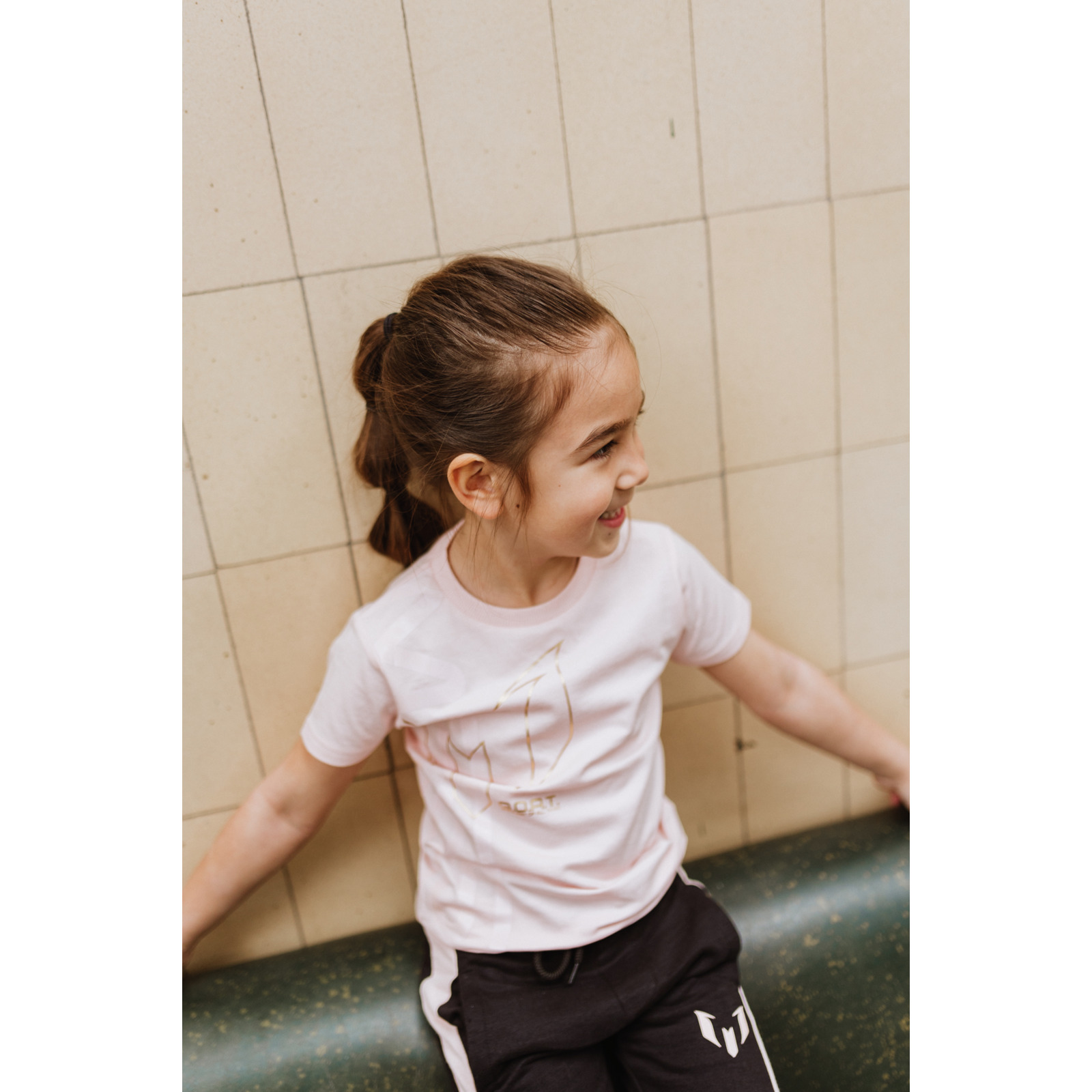 Messi T-Shirt KIG gold Dr, 110/116, pink