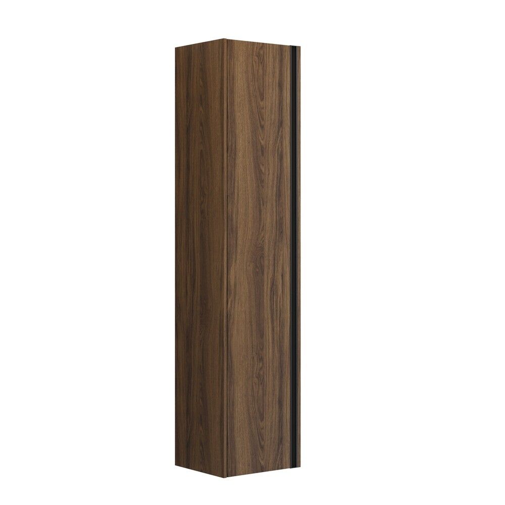 HØYSKAP SCANBAD CLASSIC 1 DØR SLETT VENSTRE VERSJON C INTEGRERT HÅNDTAK VENSTRE 176X40X35CM BRUN EIK
