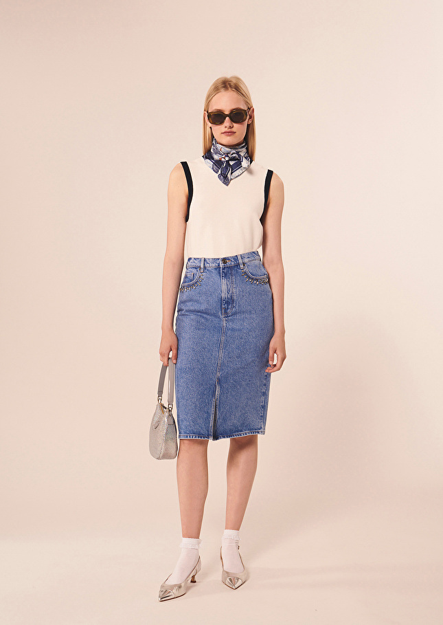 Jupe Jackiebleu en denim