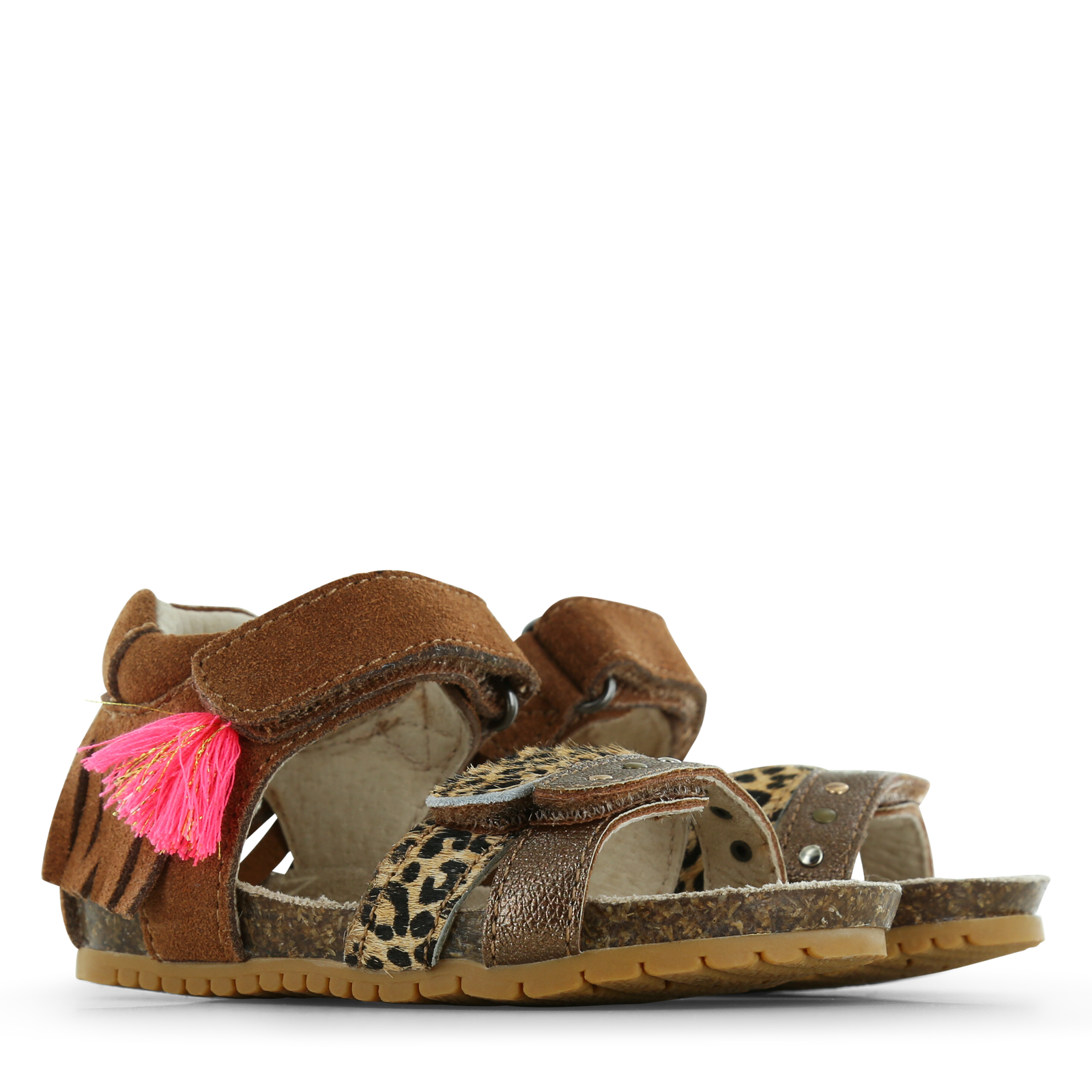 Shoesme bruine sandaal Ponyhair, Suède | Meisjes schoenen