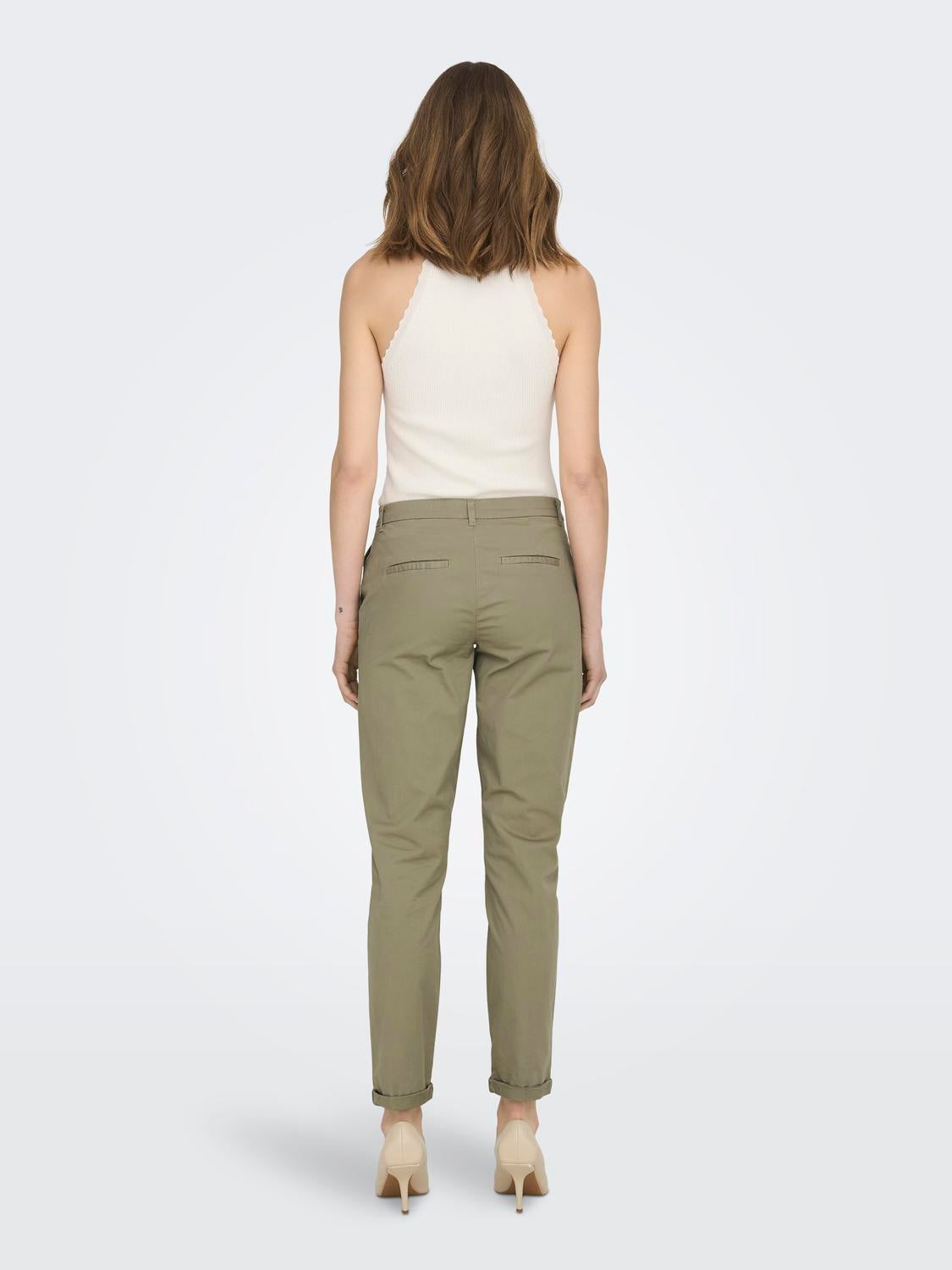 ONLBIANA Normal geschnitten Chino Hose Mermaid