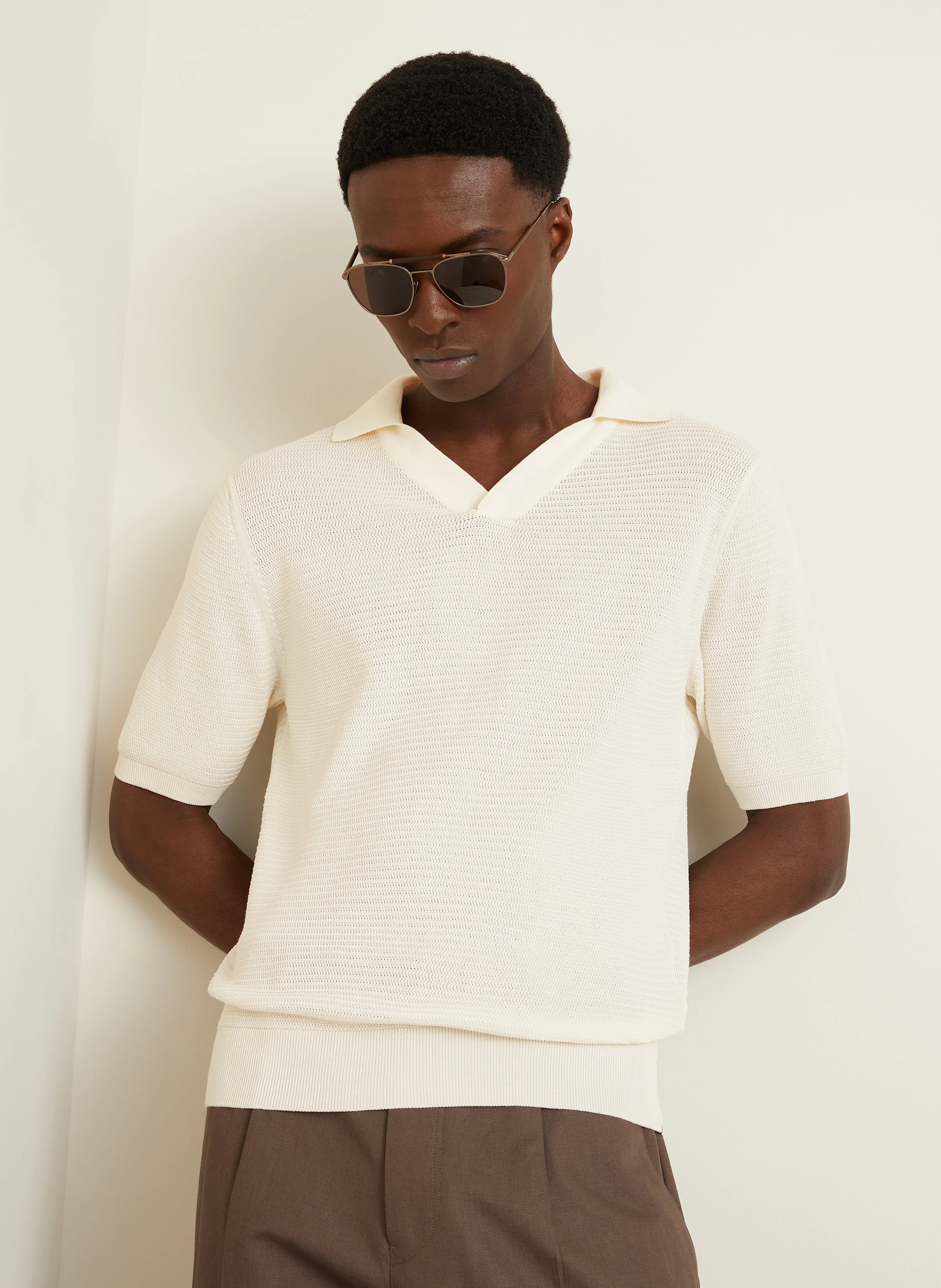 FIORONI Strick-Poloshirt