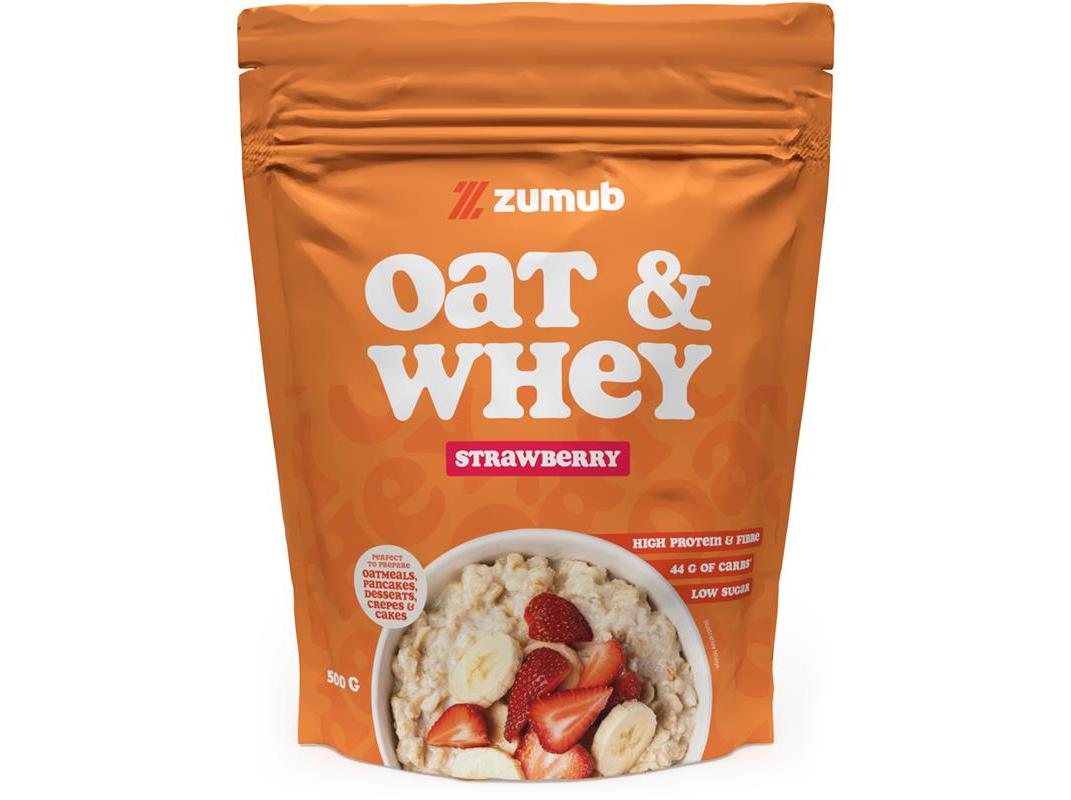 PROTEINA ZUMUB AVEIA & WHEY MORANGO 500 G