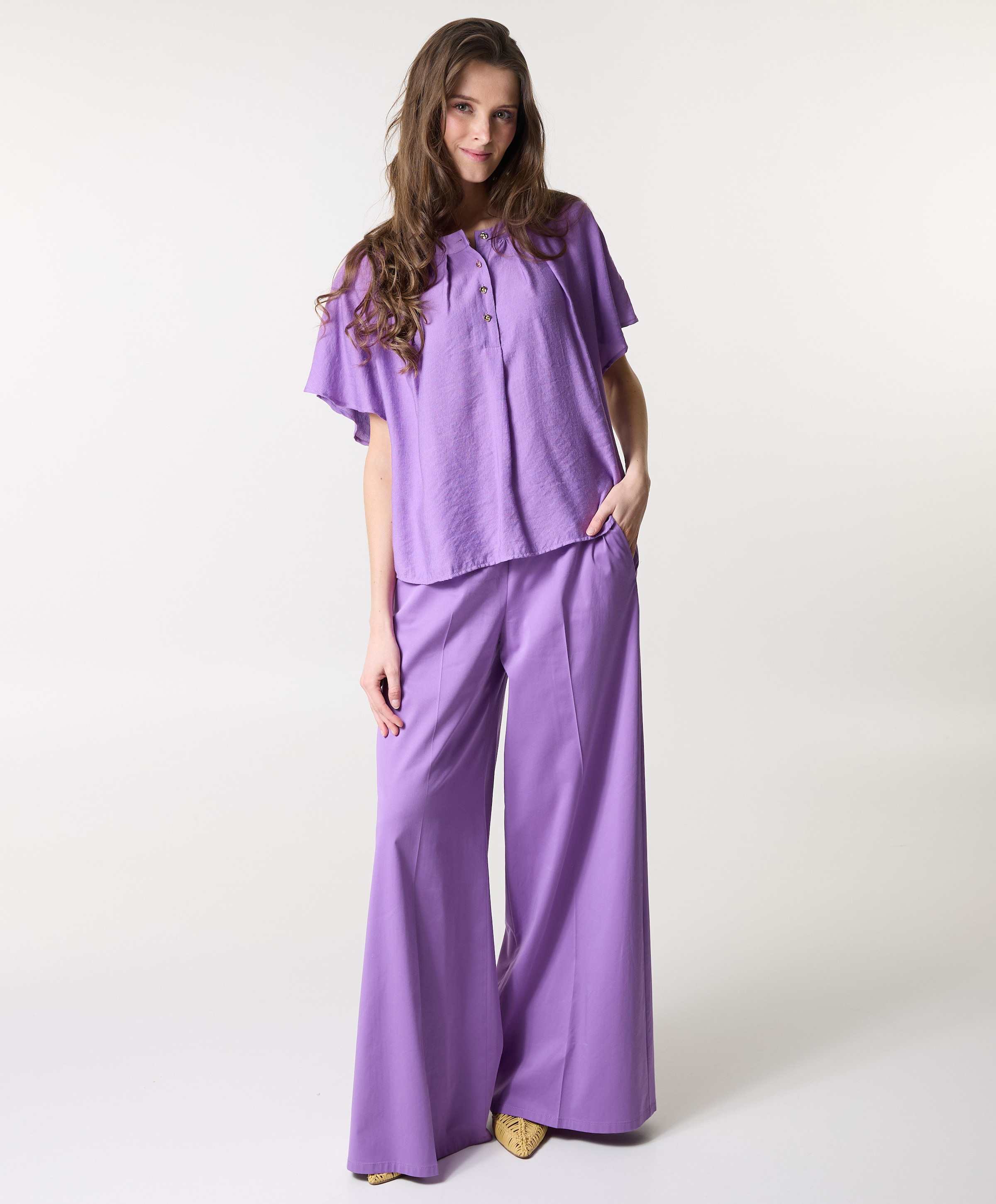 Caroline Biss dames broek paars
