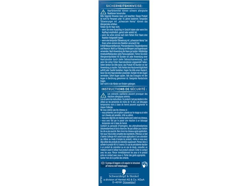 Schwarzkopf Men Perfect Haarcoloration Anti-Grau 90 Schwarz Leicht anzuwendende Gel-Coloration für Männer