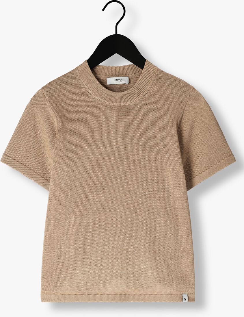 SIMPLE zand simple top knit-vis-pl-lux-24-1