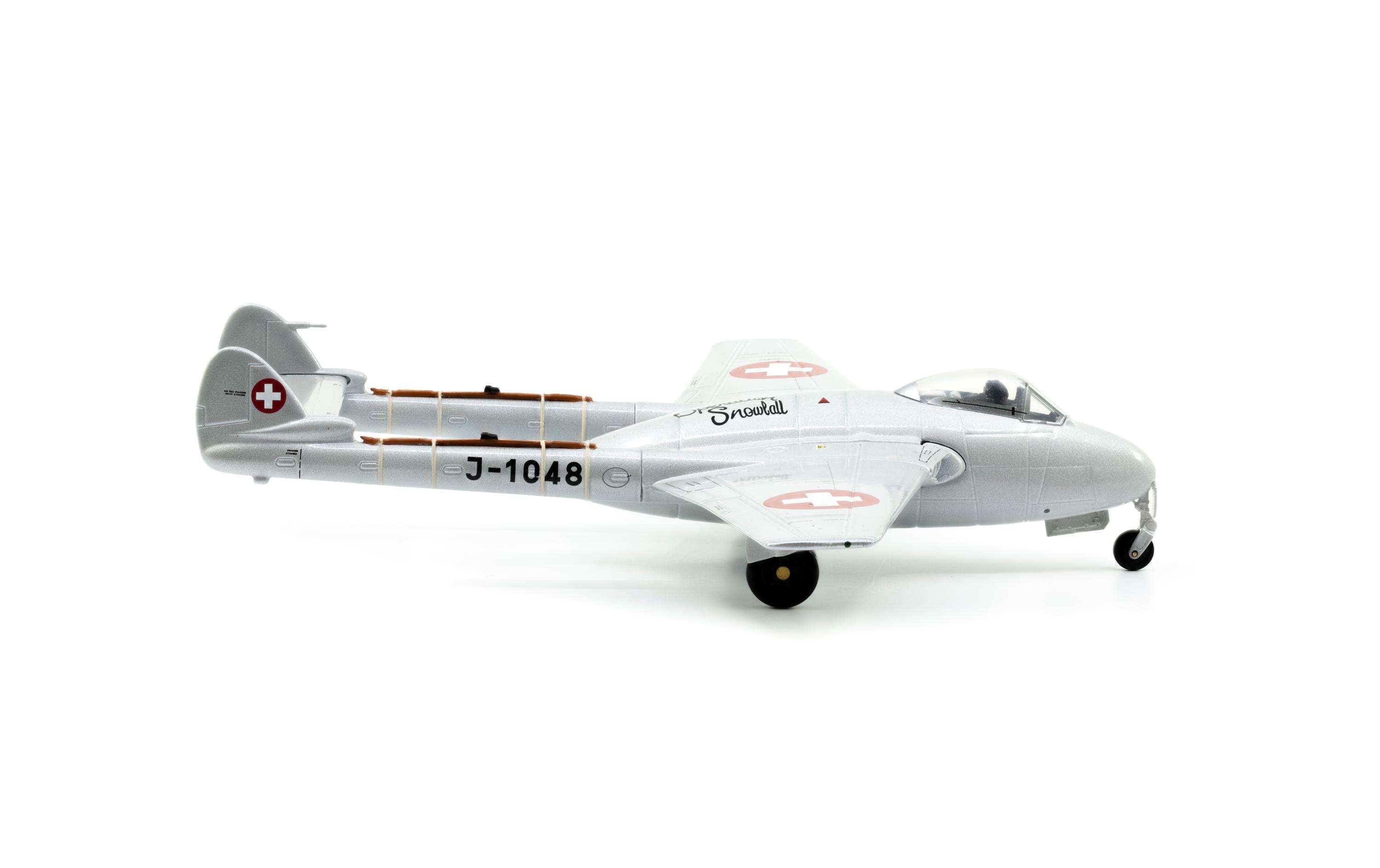 Vampire DH-100 Mk.6 J-1048 1:72Modellflugzeug