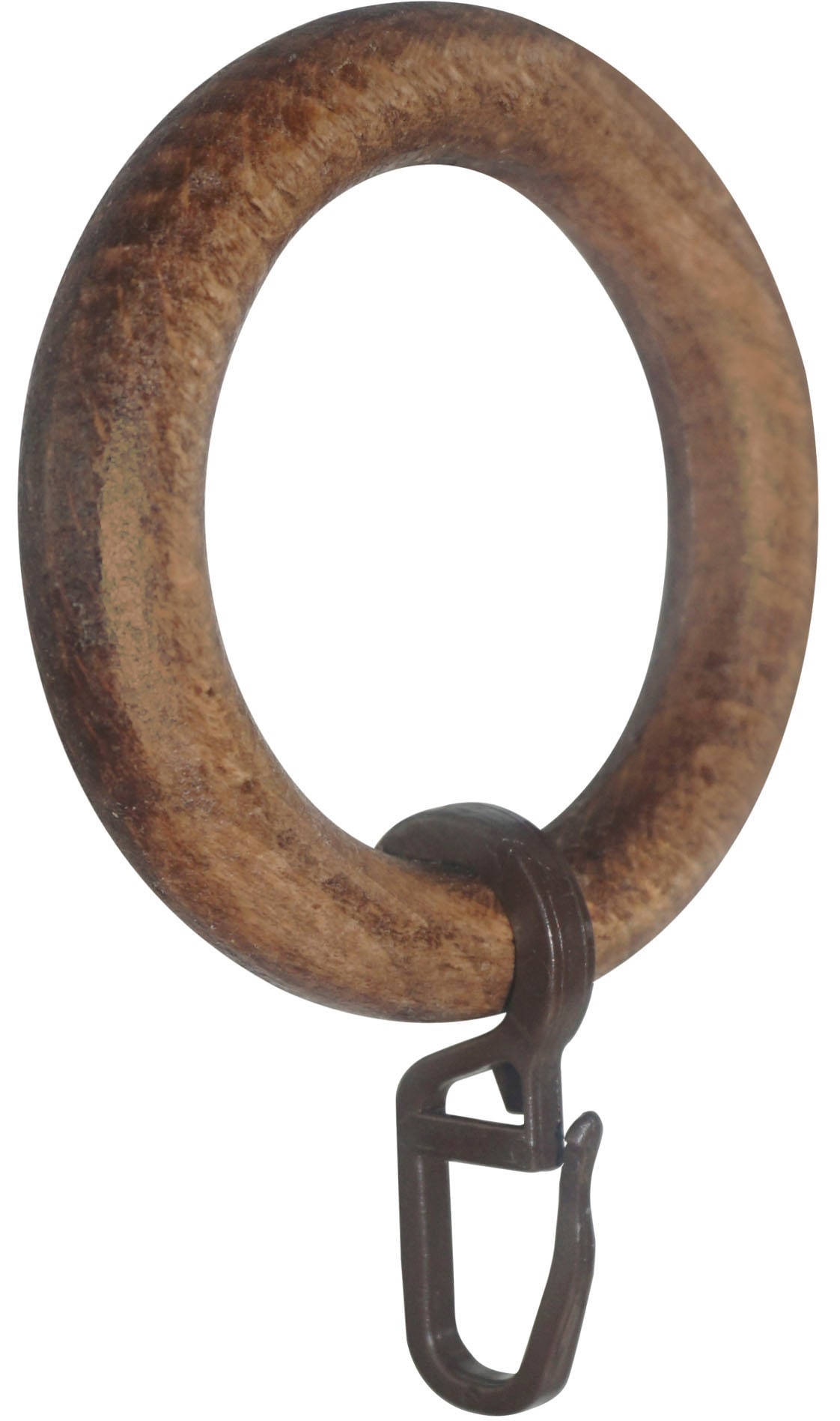 GARESA Gardinenring »Holzring mit Haken« für Durchmesser bis 28mm, einfache Montage