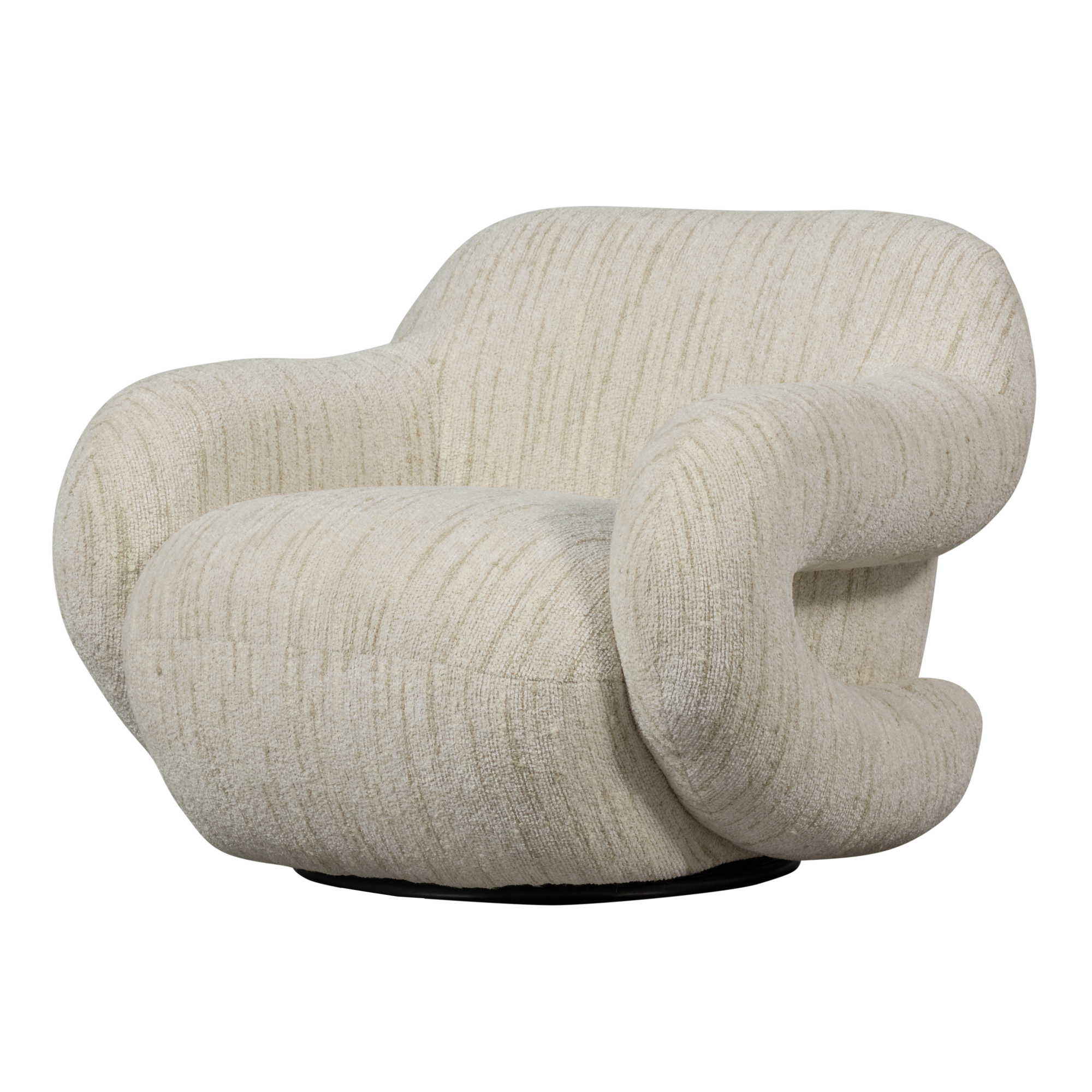 Folke Fauteuil - Chenille - Naturel Melange