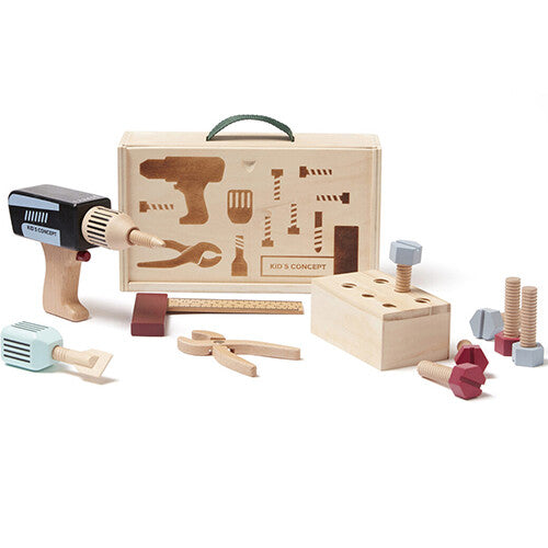 Kids concept houten gereedschapskoffer kids hub