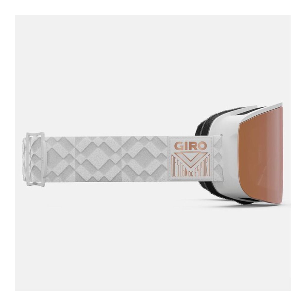 Giro ELLA - Masque ski + écran supplémentaire vivid infrared Femme white limitless/vivid rose gold
