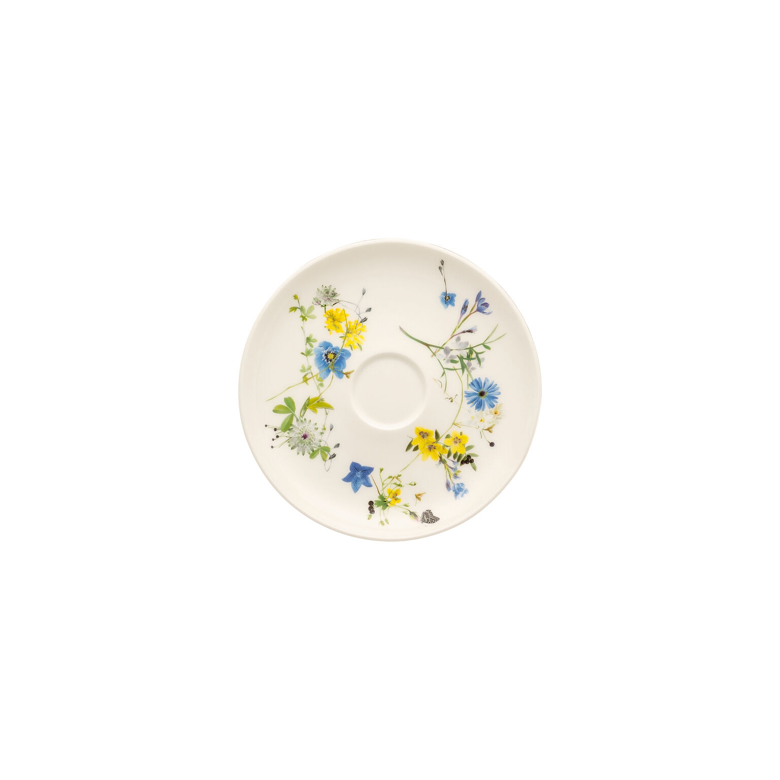 Brillance Bone China Fleurs des Alpes Kaffee-Untertasse/Coup
