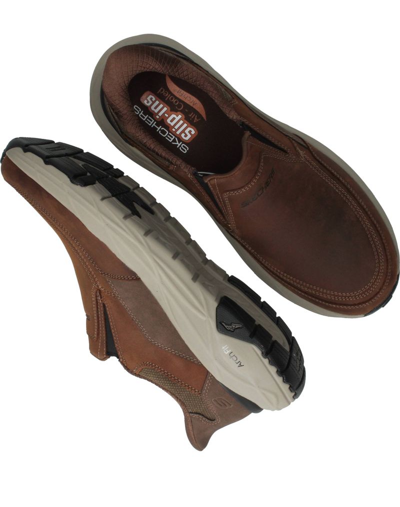 Skechers Slip-Ins Arch Fit Maverick Instappers Bruin Heren