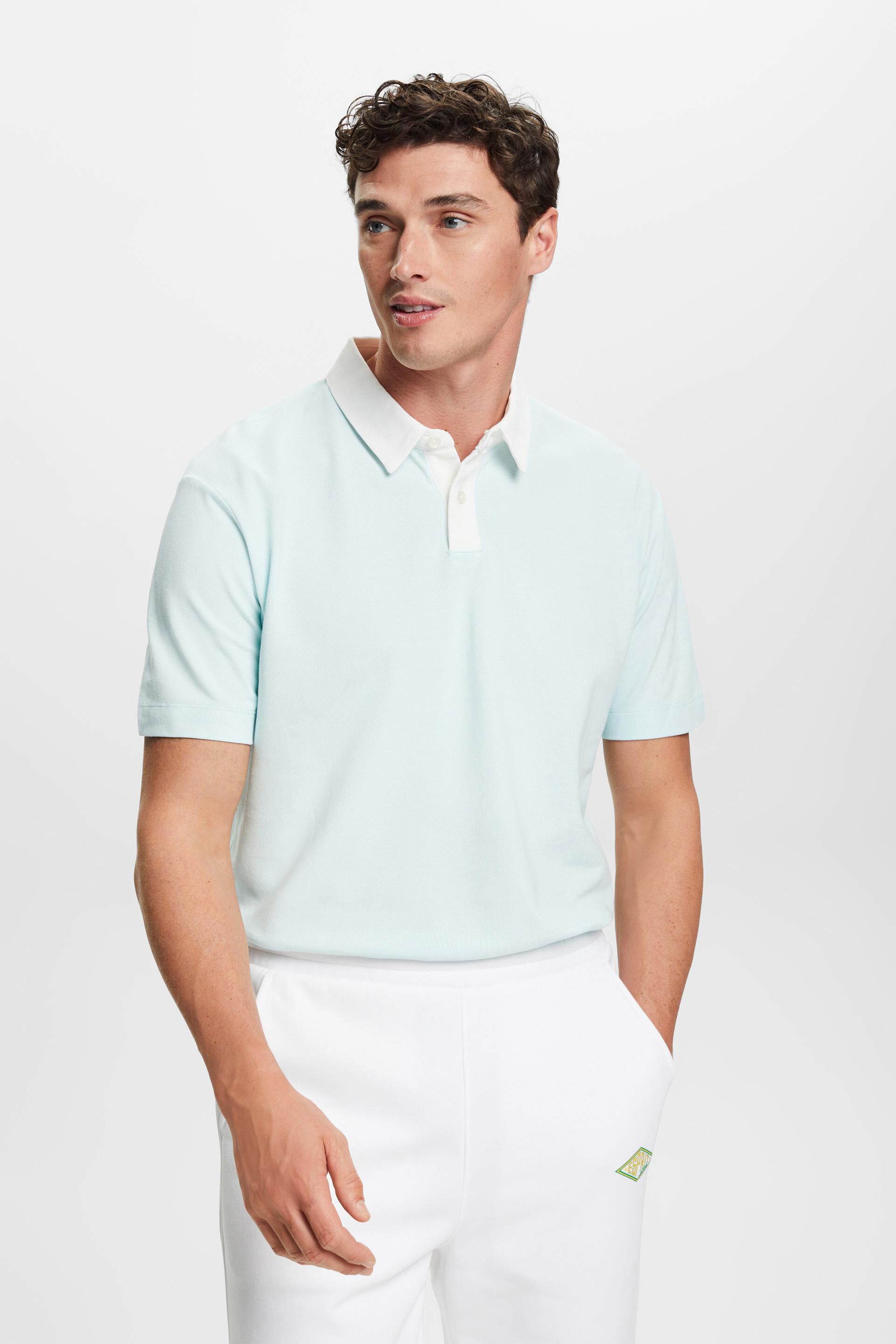 Polo en maille piquée de coton