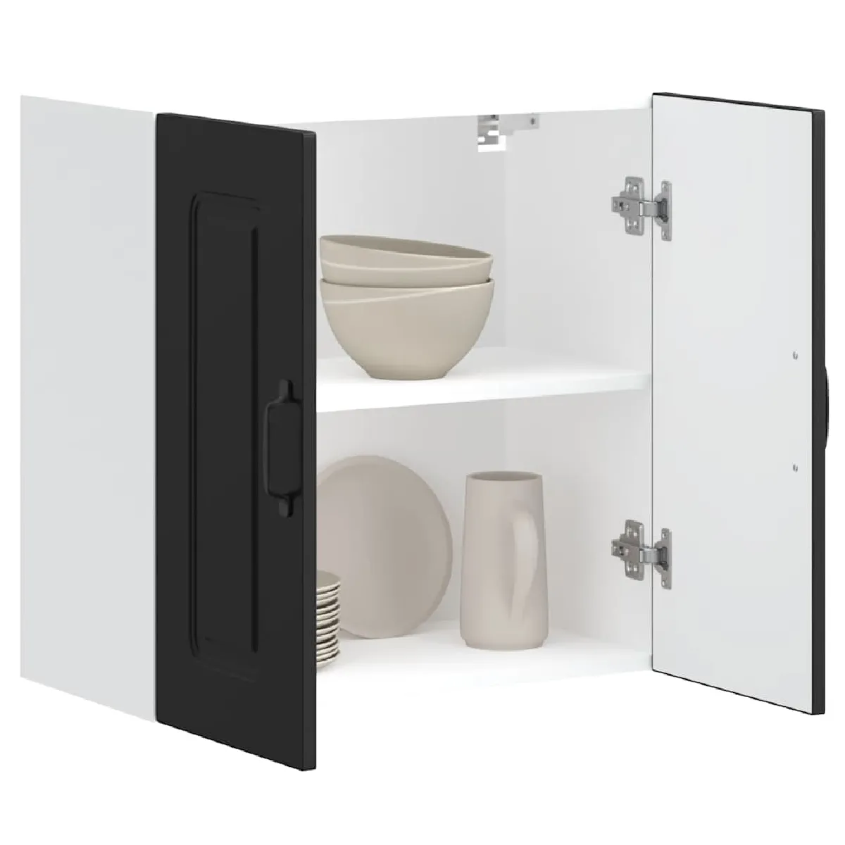 vidaXL Armoire Murale de Cuisine Kalmar - Noir