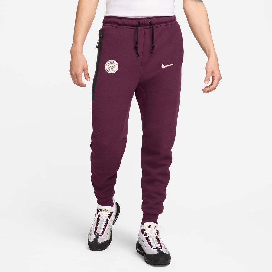 Paris Saint-Germain Bas de Survêtement NSW Tech Fleece - Bordeaux/Orange