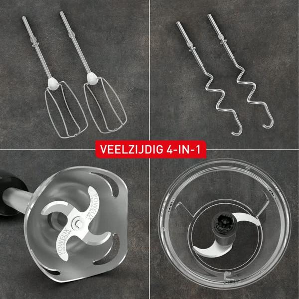Powermix Silence 4-in-1 HT663A veelzijdige handmixer