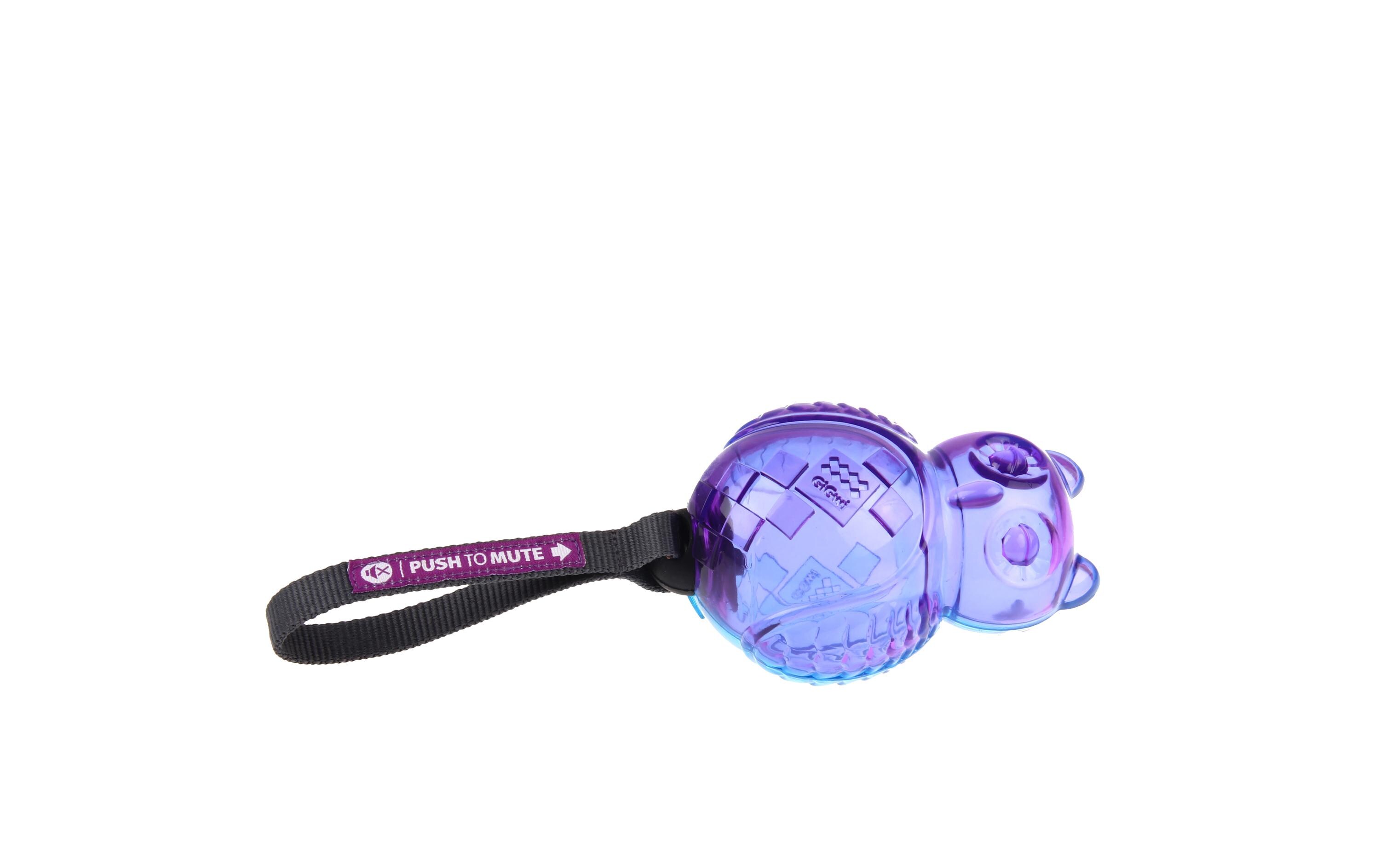 Hunde-Spielzeug Push to mute, Eule, Violett/BlauSpielzeug für Hunde