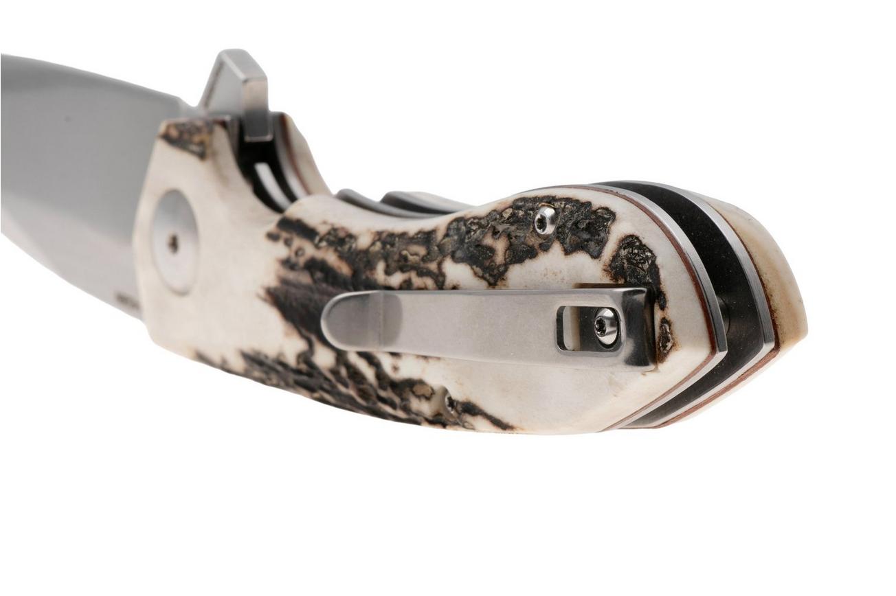 Böker Arbolito Wilki H 01BA3722H Satin 14C28N, Stag, zakmes