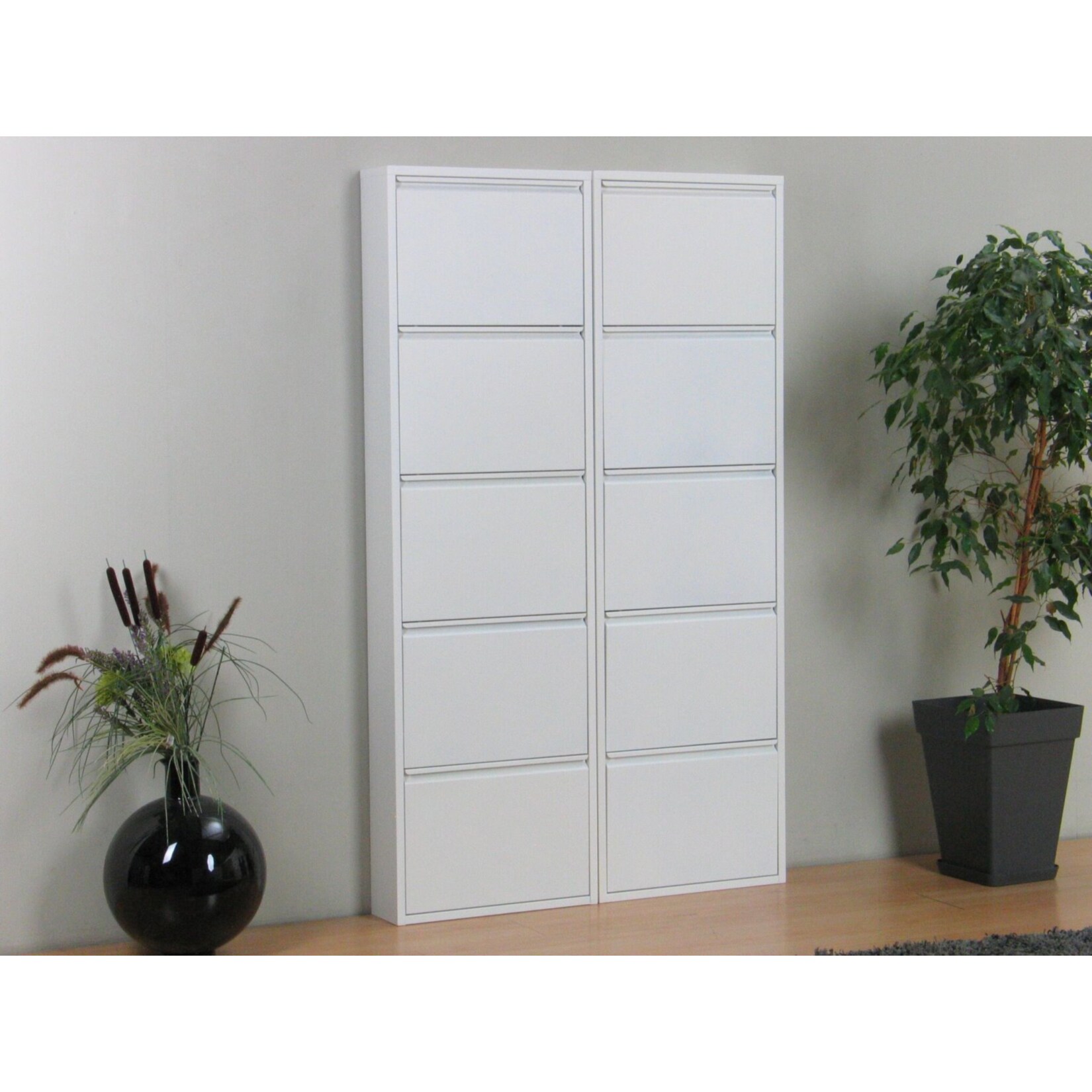 Schuhschrank Pisa 10 Klappen (B)100 x (H)172,5 x (T)16cm