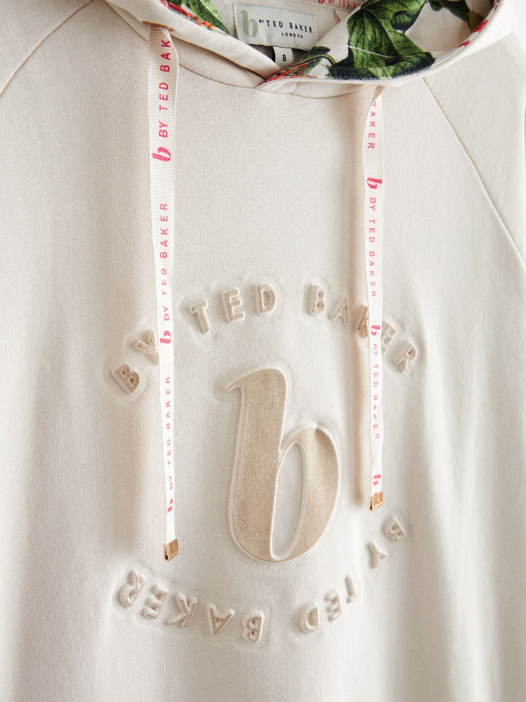 Crème - B by Ted Baker Longline Hoodie