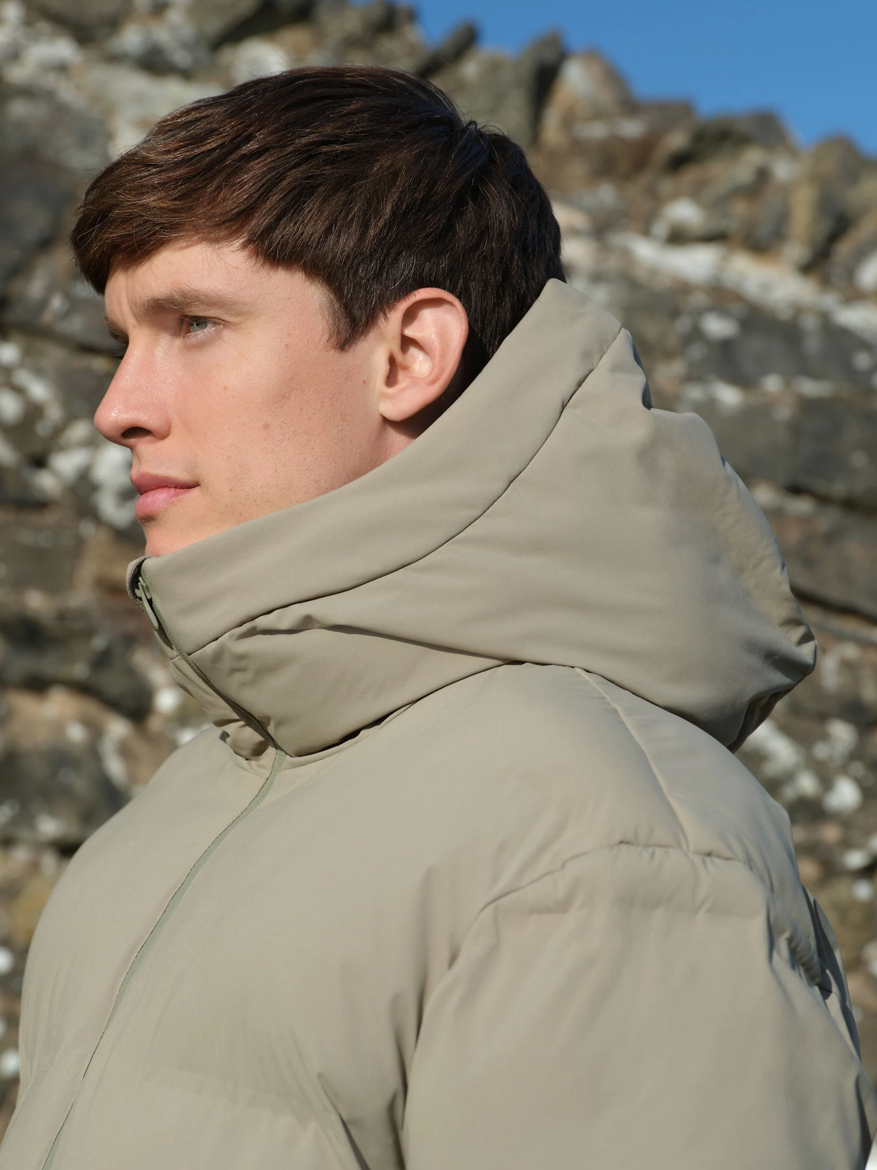 Pastelgeel - Standaard lengte - ThermoGen Shower Resistant Puffer Jacket