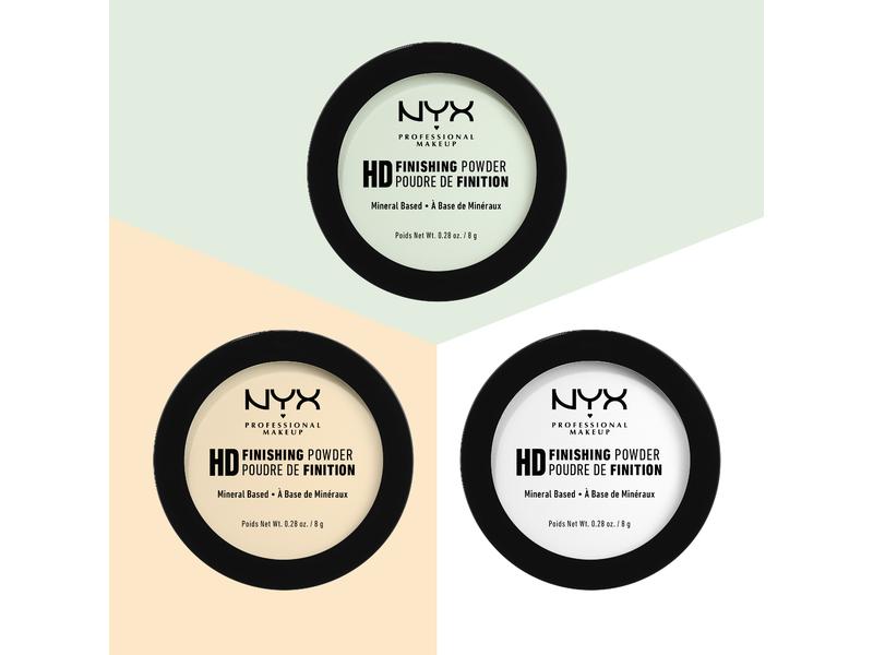 NYX Professional Makeup Puder High Definition Finishing Ban Fixierpuder zur Fixierung von Flüssig- und Puder Make-up