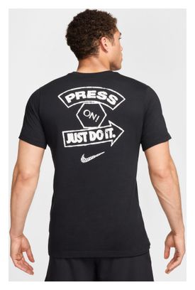 Maillot manches courtes Nike Press On Noir Homme