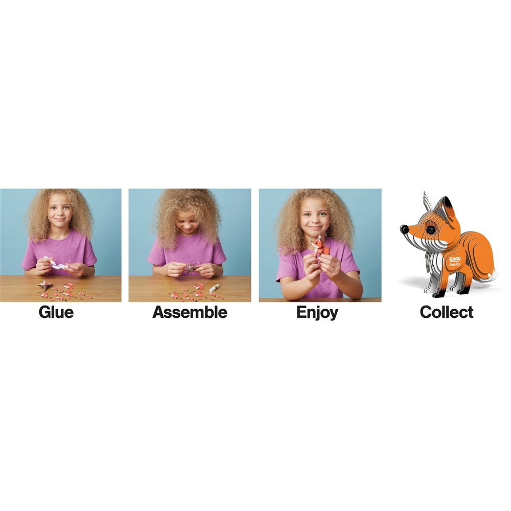 EUGY Rotfuchs 3D-Kartonmodellbausatz