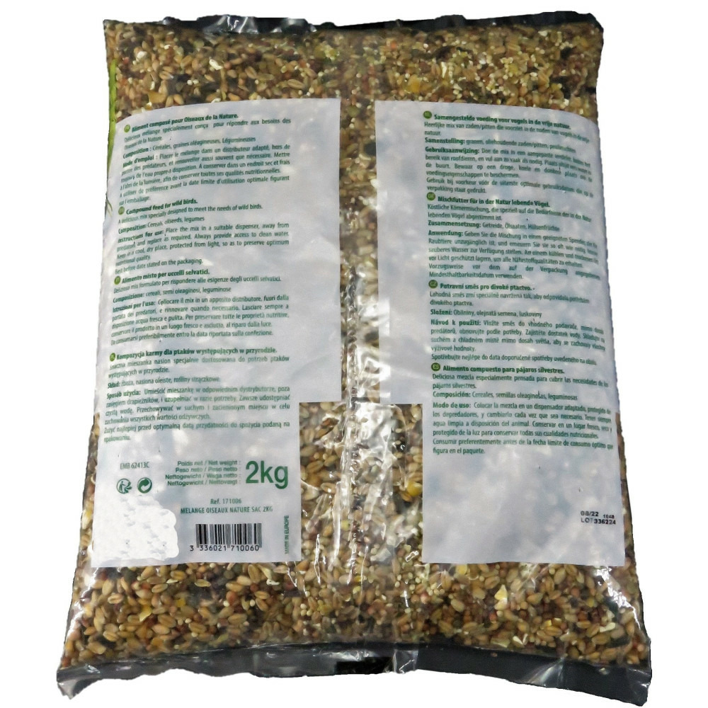 Mélange de graines pour oiseaux de jardin sac 2 kg.
