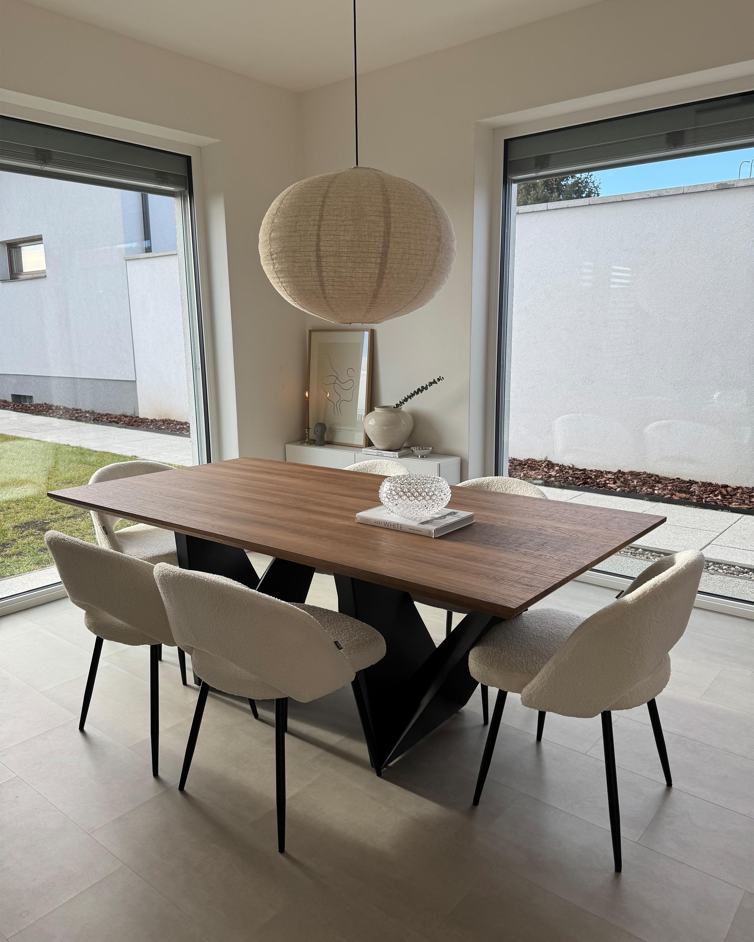 Eettafel SINTRA Donkerbruin 100 cm 200 cm