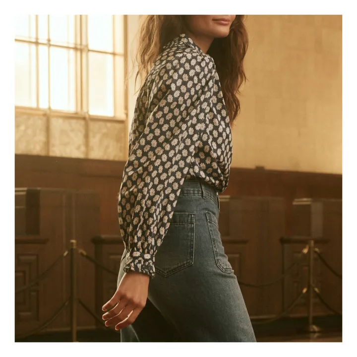 The Great Blouse The Hemmingway Daisy | Bleu marine