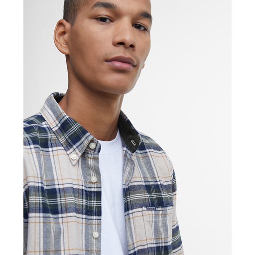 Barbour Betsom Tailored Checked Skjorte, Stone Marl, XXL